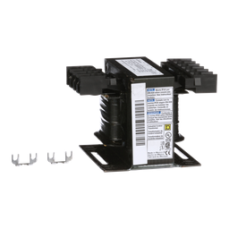 9070T100D19 – Transformer, Type T, industrial control, 100VA, 1 phase, 208/240/277/380/480V primary, 24V secondary, 55C rise