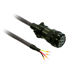 VW3M5D4AR30 – power cable 3m shielded 4x 3,3mm², BCH2 MIL connector