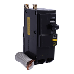 QOB230GFI35 – Mini circuit breaker, QO, 30A, 2 pole, 120/240VAC, 10kA, bolt on, 6mA grd fault A, pigtail, 50 deg C