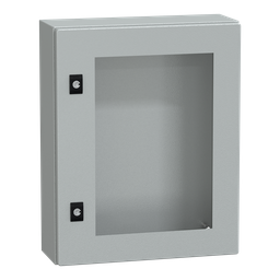 NSYCRN54150T – PanelSeT CRN tspt door w/o mount.plate. H500xW400xD150 IP66 IK08 RAL7035..