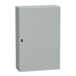 NSYS3D12830P – Wall mounted steel enclosure, PanelSeT S3D, plain door, with mounting plate, 1200x800x300mm, IP66, IK10