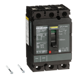 HJL36110 – Circuit breaker, PowerPacT H, 110A, 3 pole, 600VAC, 25kA, lugs, thermal magnetic, 80%