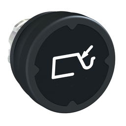 ZB4BC28010 – Head for push button, Harmony XB4, push button harsh environment, black, with marking type H010