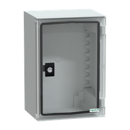 NSYPLM32TG – Wall mounted ABS   PC enclosure, Thalassa PLM, glazed door, 310x215x160mm, IP66, IK10, RAL 7035