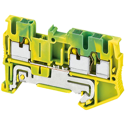 NSYTRP23PE – Terminal block, Linergy TR, push-in type, 3 points, 2.5mm², protective earth, green-yellow, set of 50