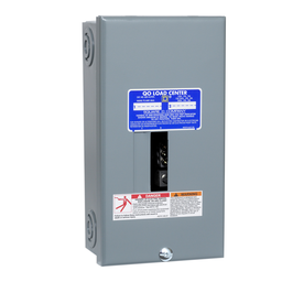 QO24L70TS – Load center, QO, 1 phase, 2 spaces, 4 circuits, 70A fixed main lugs, NEMA1, gnd bar, surface cover, CSA