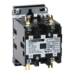 8910DPA32V02Y135 – Contactor, Definite Purpose, 30A, 2 pole, 5HP at 230VAC, 1 phase, 110/120VAC 50/60Hz coil, open, DIN rail mount