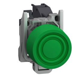 XB4BPS31GEX – Complete push button, Harmony XB4, Explosive atmosphere, pushbutton greeb with integrated boot