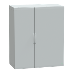 NSYPLA15126G – Floor standing polyester enclosure, Thalassa PLA, plain door, completely sealed, 1500x1250x620mm, IP65, IK10