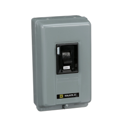 2510TCG3 – Manual Starter, integral horsepower,  NEMA M1, 600 VAC, 3 pole, 10 HP at 380/575 VAC, three phase, no indicator, NEMA 1