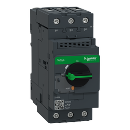 GV3L32 – TeSys Deca Manual Starter and Protector, magnetic circuit protector, rotary handle, 32 A, EverLink BTR connectors