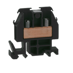 9080GRB6 – Terminal block, Linergy, box lug connector, black colored block, 60A, 600V