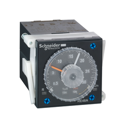 RE48ACV12MW – dual function relay, Harmony Timer Relays, 5A, 2CO, 0.02s…300h, asymmetrical flashing, 24…240V AC DC