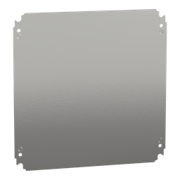NSYMM44 – Plain mounting plate H400xW400mm made of galvanised sheet steel