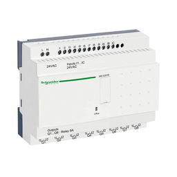 SR2E201B – compact smart relay, Zelio Logic SR2 SR3, 20 IO, 24V AC, clock, no display