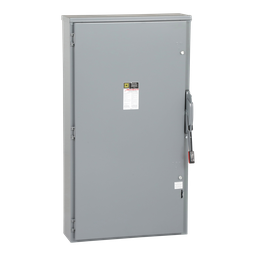 HU265R – Safety switch, heavy duty, non fusible, 400A, 2 pole, 250hp, 600VAC/DC, NEMA 3R