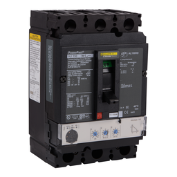HJP36100U31X – Circuit breaker, PowerPacT H, 100A, 3 pole, 600VAC, 25kA, lugs, Micrologic 3.2, 80%