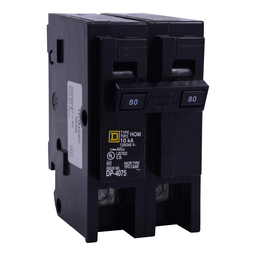 HOM280CP – Mini circuit breaker, Homeline, 80A, 2 pole, 120/240VAC, 10kA AIR, standard type, plug in, UL