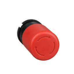 ZA2BS834 – Harmony, pendant station, emergency stop operator, push to maintain, turn to release, 30 mm mushroom, red