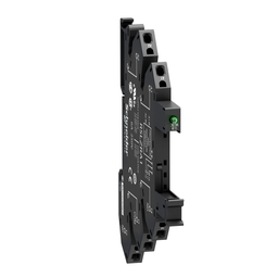 RSLZRA1 – socket equipped with LED and protection circuit, Harmony Electromechanical Relays, for RSL1 relays, spring terminals, 12 to 24V AC DC