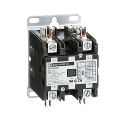 8910DPA42V09 – Contactor, Definite Purpose, 40A, 2 pole, 7.5HP at 230VAC, 1 phase, 208/240VAC 60Hz 220VAC 50Hz coil, open