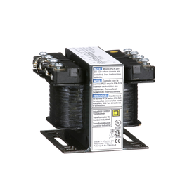 9070T50D13 – Transformer, Type T, industrial control, 50VA, 1 phase, 120V primary, 12/24V secondary, 55C rise