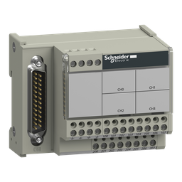 ABE7CPA412 – connection sub-base ABE7 – for distribution of 4 thermocouples