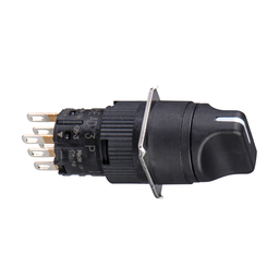 XB6EAD221P – Monolithic selector switch, Harmony XB6E, round black, 16mm, 2 positions, projecting handle, stay put, 1CO