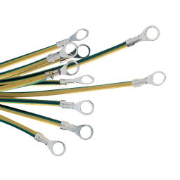 NSYEL2225D8 – Earth leads section 25mm², length 220mm, eyelet hole 8,3mm. Packaging unit: 10.