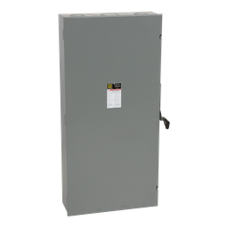 DU326 – Safety switch, general duty, non fusible, 600A, 3 pole, 3 wire, 150hp, 240VAC, NEMA 1
