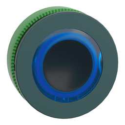 ZB5FW963 – Head for illuminated push button, Harmony XB5, plastic, blue flush mounted, 30mm, universal LED, illuminated ring