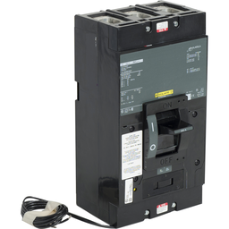 LAL363501021 – Circuit breaker, LA, 350A, 3 pole, 600VAC, 22kA, 250VDC, 10kA, lugs, thermal magnetic, shunt trip