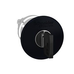 ZB4BS12 – Head for non illuminated push button, Harmony XB4, XB5, black 40mm mushroom pushbutton 22mm latching key release