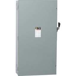 CD325N – Safety switch, general duty, fusible, 400A, 120/240 VAC, 3 poles, 125 hp, solid neutral, NEMA 1