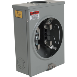 UFHTRS101B – Meter socket, ringless, 1 phase, 3 wire, 4 jaws, Series A, horn bypass, no jaw release