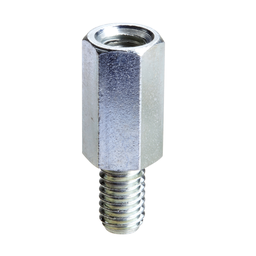 NSYEX1006 – Hexagonal spacers M6 height 100 for raising mounting plates, etc. Supply: 100