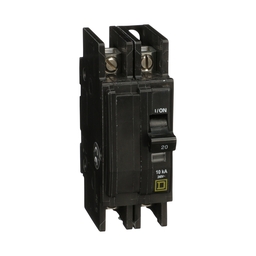 QOU220H – Mini circuit breaker, QOU, 20A, 2 pole, 240 VAC, 10kA