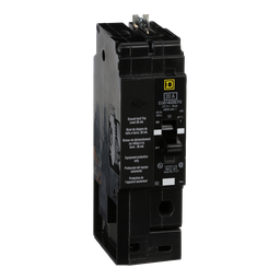 EGB14020EPD – Mini circuit breaker, E-Frame, 20A, 1 pole, 277VAC, 65kA max, bolt on, 30mA ground fault protection