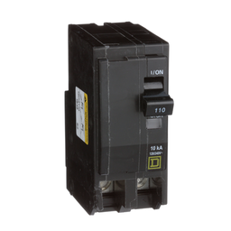 QO2110 – Mini circuit breaker, QO, 110A, 2 pole, 120/240VAC, 10kA, plug in