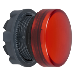 ZB5AV04 – Head for pilot light, Harmony XB5, metal, red, 22mm, plain lens for BA9s bulb