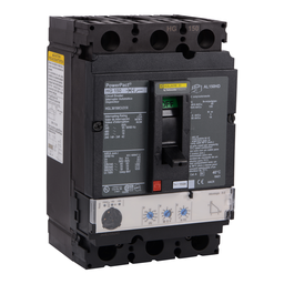 HGL36150CU31X – Circuit breaker, PowerPacT H, 150A, 3 pole, 600VAC, 18kA, lugs, Micrologic 3.2, 100%