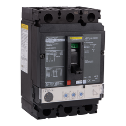 HGL36150U31X – Circuit breaker, PowerPacT H, 150A, 3 pole, 600VAC, 18kA, lugs, Micrologic 3.2, 80%