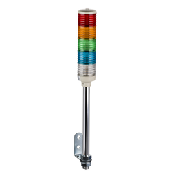 XVC6B5 – Complete pre wired monolithic tower light, Harmony XVC, plastic, red orange green blue clear, 60mm, tube mounting, steady, IP23, 24V AC DC