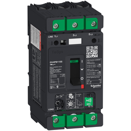 GV4PB115S – Motor circuit breaker, TeSys Deca, 3P, 115A, Icu 100kA, thermal magnetic, multifunction, UL489