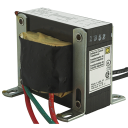 9070EL1D9 – Transformer, Type EL, industrial control, 50VA, 1 phase, 480V primary, 120V secondary, 55C rise