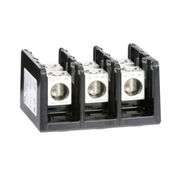 9080LBA363101 – Power distribution block, Linergy, 3 pole, 1 line, 1 load, 310A Cu, 250A Al, 600V