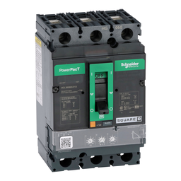 HGL36060U31X – Circuit breaker, PowerPacT H, 60A, 3 pole, 600VAC, 18kA, lugs, Micrologic 3.2, 80%