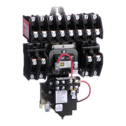 8903LXO1200V02 – Contactor, Type L, multipole lighting, mechanically held, 30A, 12 pole, 600 V, 110/120 VAC 50/60 Hz coil, open style