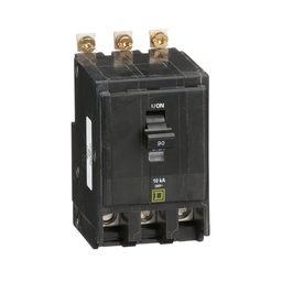 QOB390 – Mini circuit breaker, QO, 90A, 3 pole, 120/240VAC, 10kA, bolt on