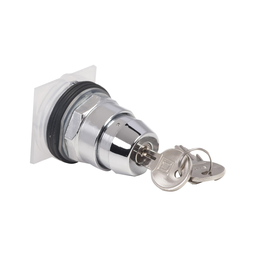 9001KS11K2 – Key selector switch head, Harmony 9001K, metal, key switch, 30mm, key E10, 2 positions, stay put
